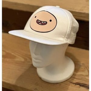 Adventure Time Finn Face Snapback Baseball Trucker FoamHat Cartoon Network White